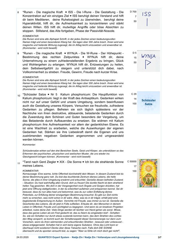 Runen - Schüssler Salze - Tarot